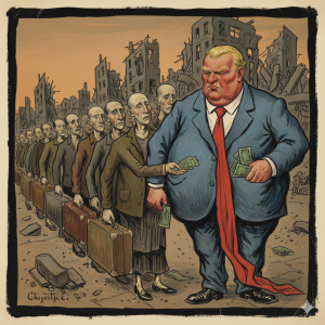 Gemälde im Stil von Georg Grosz 1930