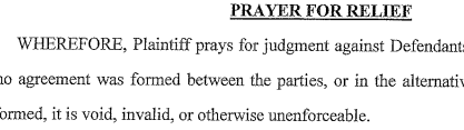 excerpt: Prayer for Relief